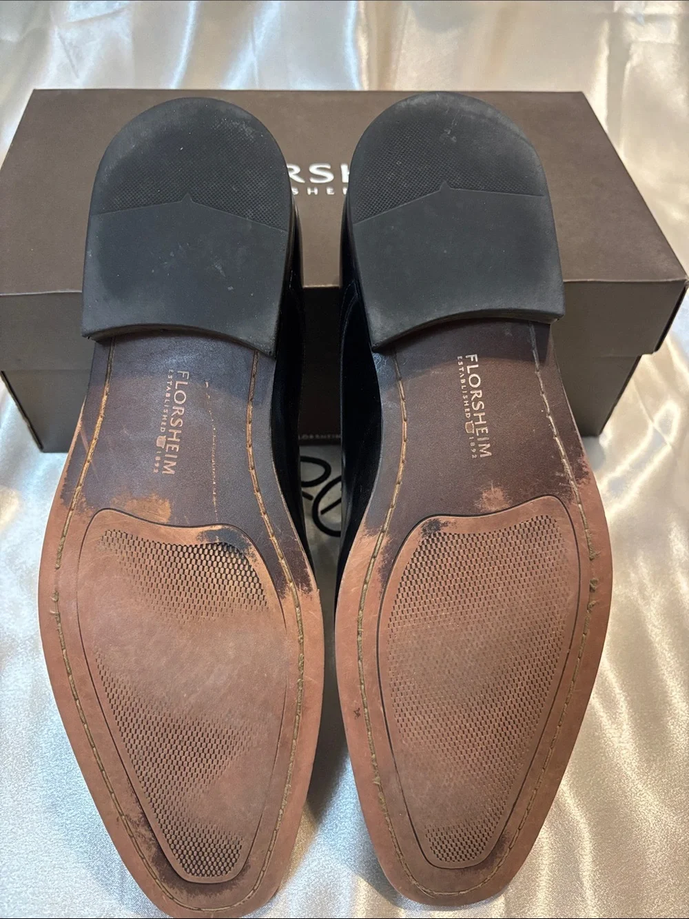Florsheim Black Leather Derby Dress Shoes